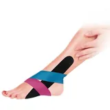 HARO sports Kinesiologie-Tapes für Beine und Füße, 5 x 15 cm und 5 x 30 cm, je 2 Stück, Kinesiotapes für Sport und Freizeit, stabilisiert Muskeln Gelenkpartien, wasserfest, elastisch, atmungsaktiv