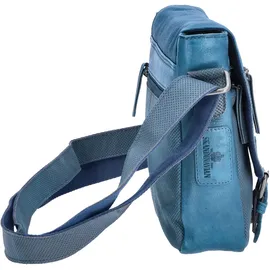 The Skandinavian Brand Damen Leder Schultertasche Mixed Farbsortierung 60-blau