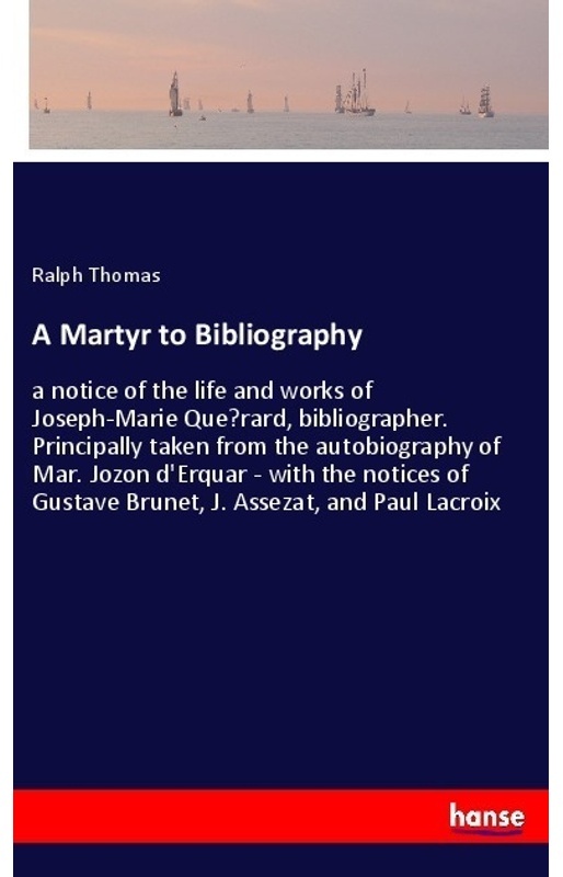 A Martyr To Bibliography - Ralph Thomas, Kartoniert (TB)