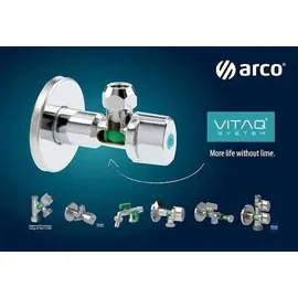 ARCOCERE Kugelhahn Ecke 1/2-3/8 Anti Calc Arco - Silber