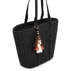SURI FREY SFY Nandy Shopper Papierstroh Black