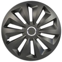 CARTREND Radzierblenden Fox 38 cm (15 Zoll) schwarz 4 Stück