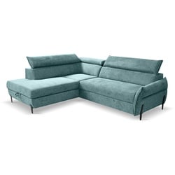 Ecksofa Romeo Stoff Blau Türkis