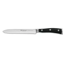 Wüsthof Classic Ikon Aufschnittmesser 20 cm Schwarz
