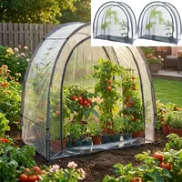 ideoon garden Foliengewächshaus Folie Transparent 175 x 186 x 84 cm