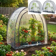 ideoon garden Foliengewächshaus Folie Transparent 175 x 186 x 84 cm