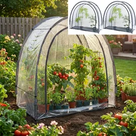 ideoon garden Foliengewächshaus Folie Transparent 175 x 186 x 84 cm