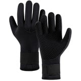 pdodo 5 mm Neoprene Gloves,3 mm Thermal Gloves Thermal Warm, 3 mm / 5 mm Neoprene Diving Gloves,Non-Slip Gloves for Men and Women Wear-Resistant Swimming Gloves for Surfing Fishing