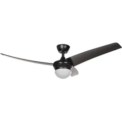 Deckenventilator mit Licht schwarz JIBOA