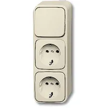 Busch-Jaeger Schuko-Steckdose 2 EAP Beige 2 St.