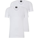 Boss Herren V-Neck T-Shirt, 2er Pack Modern,