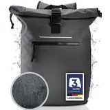 LANGENBERG Trenton Rolltop Rucksack - Wasserdichter Rucksack mit bequemen Schultergurten - Laptop Rucksack Herren und Damen - Wasserfester Rucksack groß mit 30 Liter Volumen - 46 x 42 x 13