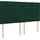 vidaXL Boxspringbett 180 x 200 cm Dunkelgrün