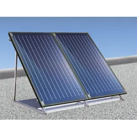 Bosch Solaranlage SO544, Flachdach mit Beschwerungswannen