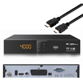 MK-Digital MK Digital HD-S3 Full HD Sat Receiver Scart, USB
