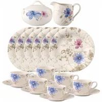 Villeroy & Boch Mariefleur Gris Basic Kaffeeservice 20-tlg.