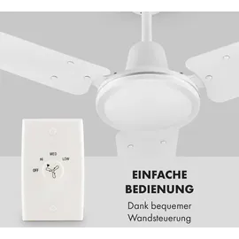 Klarstein Spin Doctor Deckenventilator weiß
