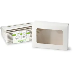 greenbox - Cupcake Boxen (6er), Zellulose-Fenster, weiß, 125 St.