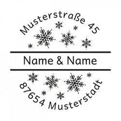 Monogrammstempel - Schneetag - Trodat 4642
