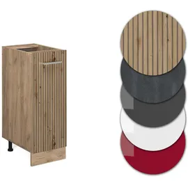 Vicco Apothekerschrank R-Line Artisan-Eiche/Goldkraft Eiche 30 cm ohne Arbeitsplatte