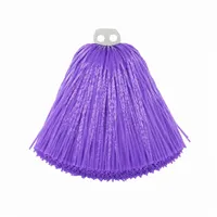 Funny Fashion Kostüm Cheerleader Pompon mit Ringgriff, Farbwahl lila