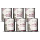 MjAMjAM Nassfutter für Katzen herzhaftes Wild & Kaninchen 6 x 800 g