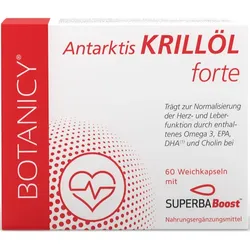 Botanicy Antarktis KRILLÖL forte Kapseln für eine normale Funktion von Herz und Blutgefäßen 60 KAP