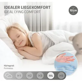 ML-Design Hausbett 70 x 140 cm Kiefer grau