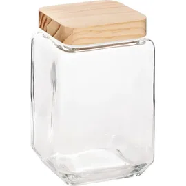 Five 5five - Glasbehälter, quadratisch, 1,7 L in Beige