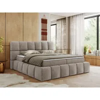 MKS Meble Boxspringbett NIRA mit dekorativem kopfteil, Multipocket-Matratze, und