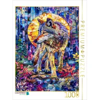 Calvendo Puzzle Ein einsamer Wolf durchstreift im sanften Licht