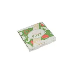 Papstar Pure Pizzakarton, Cellulose 84694 , 1 Karton = 100 Stück, 20 x 20 x 3 cm