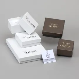Celesta Ohrstecker CELESTA gelb 925 Sterling Silber vergoldet Malachit one-size