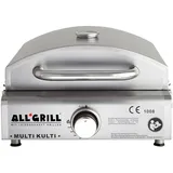 Paella World Multi-Kulti® portabler Grill-Pizzaofen 42x51x25cm, 8.5kg, 3.8kW, Edelstahl, Zubehör