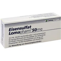Eisensulfat Lomapharm 50 mg Filmtablette 50 St