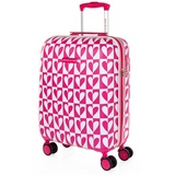 Agatha Ruiz de la Prada - Koffer Klein Handgepäck - Handgepäck Koffer 4 Rollen - Koffer handgepäck 55x40x20 Leicht und Robust - Reisekoffer Klein - Hartschalenkoffer Klein mit Zahlenschloss, Fuchsia