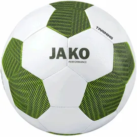 Jako Trainingsball Striker 2.0 Weiß/Khaki/Neongrün, 3