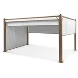 Blumfeldt Pantheon Cortina Rust Pavillon mit Dach 3x4 m 4 Seitenteile