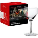 Spiegelau & Nachtmann Cocktailgläser 4er Set, 150 ml, Perfect Serve Nick & Nora, 4500156, Manhattan-Gläser aus Kristallglas, Martinigläser spülmaschinenfest