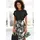 Buffalo Jerseykleid Kurzarm Mehrfarbig 46