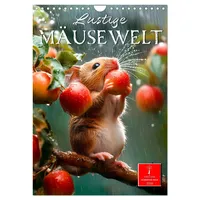 Calvendo Lustige Mäusewelt (Wandkalender 2026 DIN A4 hoch), CALVENDO