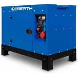 Eberth - 10000 Watt Notstromaggregat Diesel, Stromerzeuger mit 18,4 ps, 4-Takt Dieselmotor, 3-Phasen Stromgenerator mit 1x 400V, 2x 230V, 1x 12V,