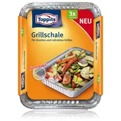 Cofresco Toppits Grillschale, Teller, Aluminium, Aluminium, 3 Stück(e)