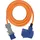 Brennenstuhl Camping CEE-Verlängerungskabel mit CEE-Stecker und Winkelkupplung inkl. Schutzkontakt-Kombisteckdose mit LED Spannungsanzeige (10m, orange