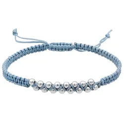 Elli Kugeln Bead Nylon Knoten Verstellbar 925 Silber Armbänder & Armreife   Damen 