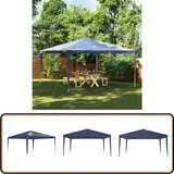 Vidaxl - Partyzelt 4x4 m Blau - Outdoor-Pavillon - Gartenpavillon - Partyzelt Blau - Sonnenschutz - Wetterfestes Zelt