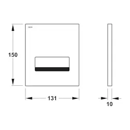 Rehau MEPA Sanicontrol Urinal-Spülautomatic Orbit T2 weiß netzbetrieben