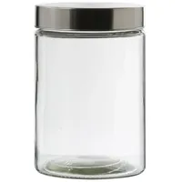 GAUMENKICK Vorratsdose M Glas mit Edelstahldeckel 11 cm 1,25 l