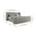 MKS Emora Classic Duo 180 x 200 cm Hellgrau Strukture