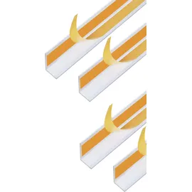 GAH Alberts Alberts 423971 Winkelprofil | selbstklebend | Aluminium, weiß | 1000 x 20 x 20 mm | 4er Set